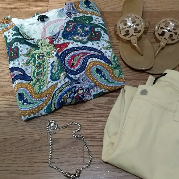 Talbots Sweaters - 💙🖤 PAISLEY Talbots Sweater 🖤💙🐾